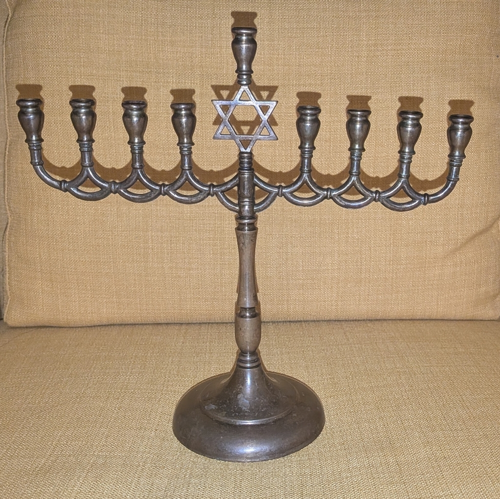 Elegant Brass Menorah